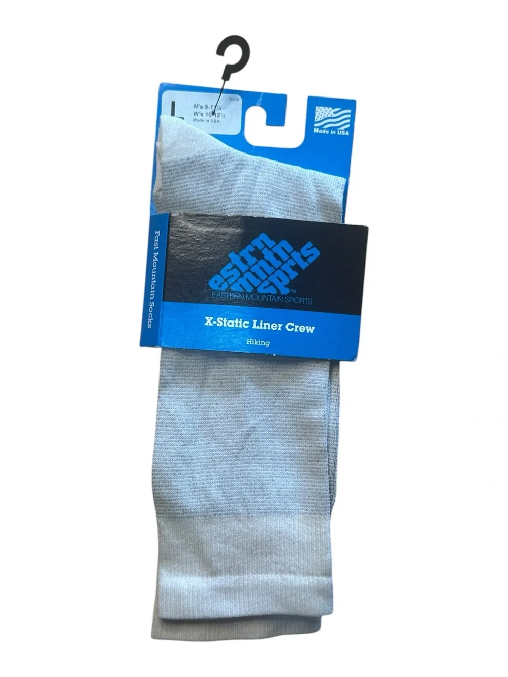 Eastern Mountain Sports X-Static Liner Crew Socks - Light Gray